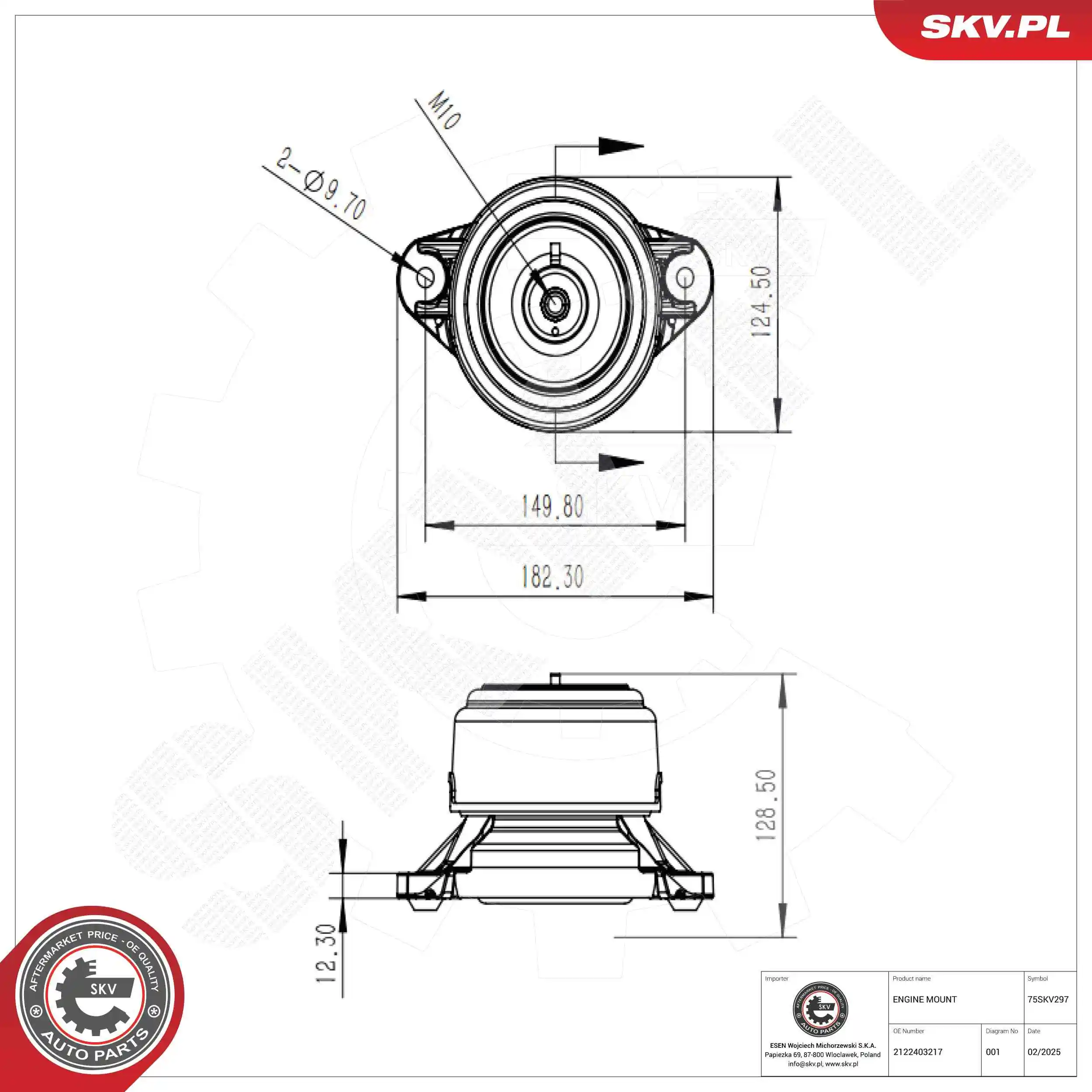 Mounting, engine